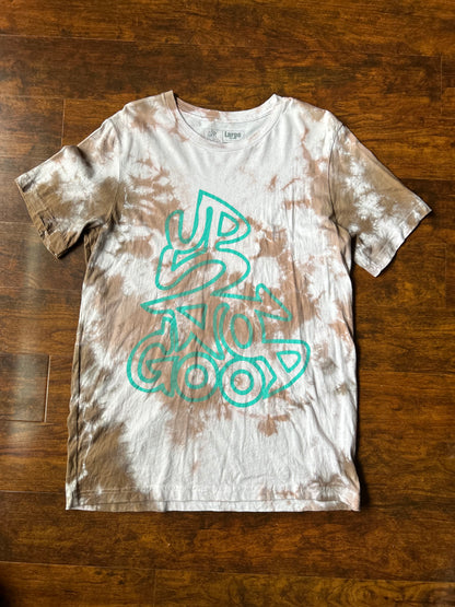 Dyed by hand Tie-Dye Tee’s in Tan