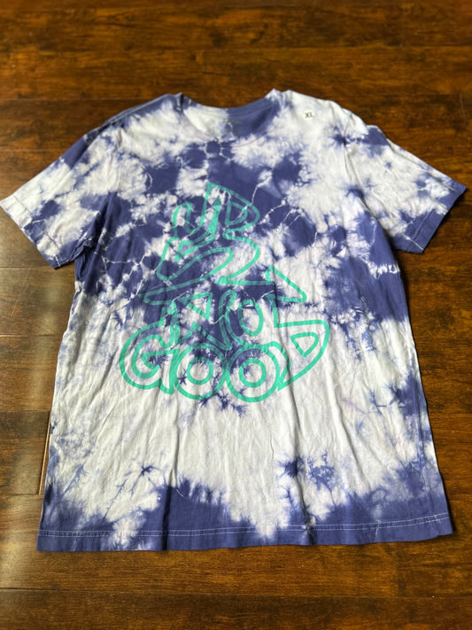 Dyed by hand Tie-Dye Tee’s in Purple