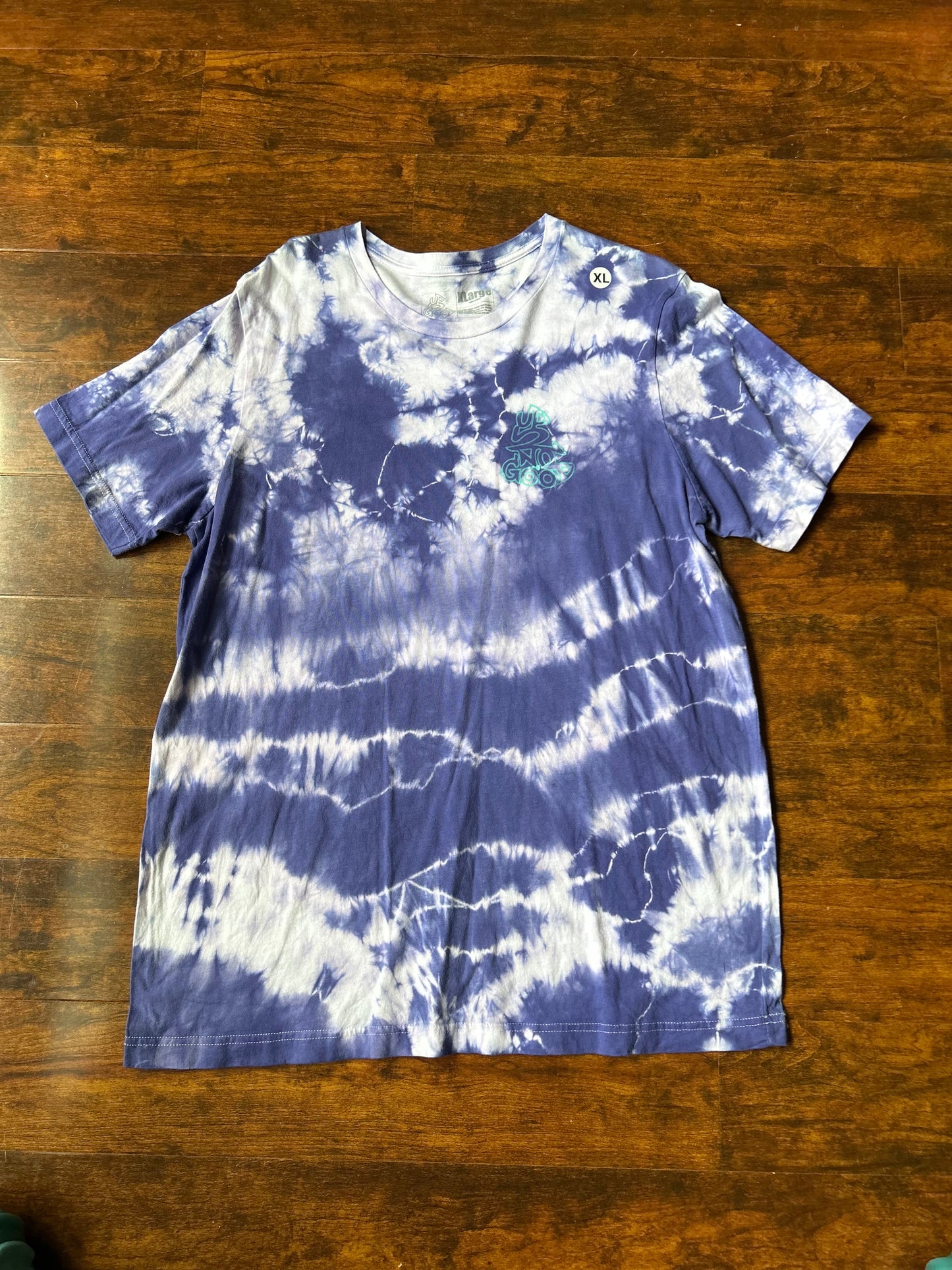 Dyed by hand Tie-Dye Tee’s in Purple