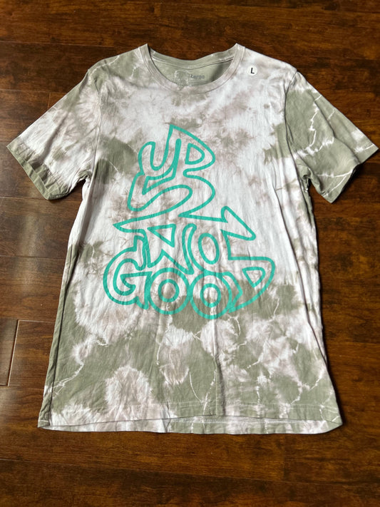 Dyed by hand Tie-Dye Tee’s in Taupe