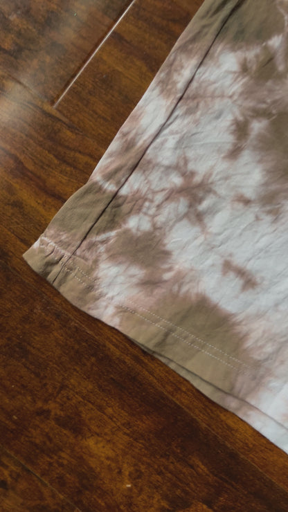 Dyed by hand Tie-Dye Tee’s in Tan