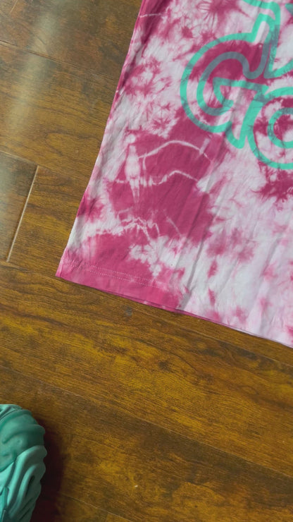 Dyed by hand Tie-Dye Tee’s in Pink