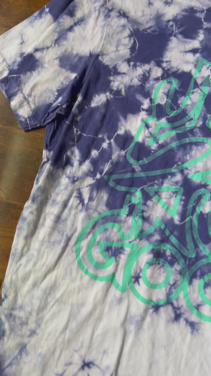 Dyed by hand Tie-Dye Tee’s in Purple