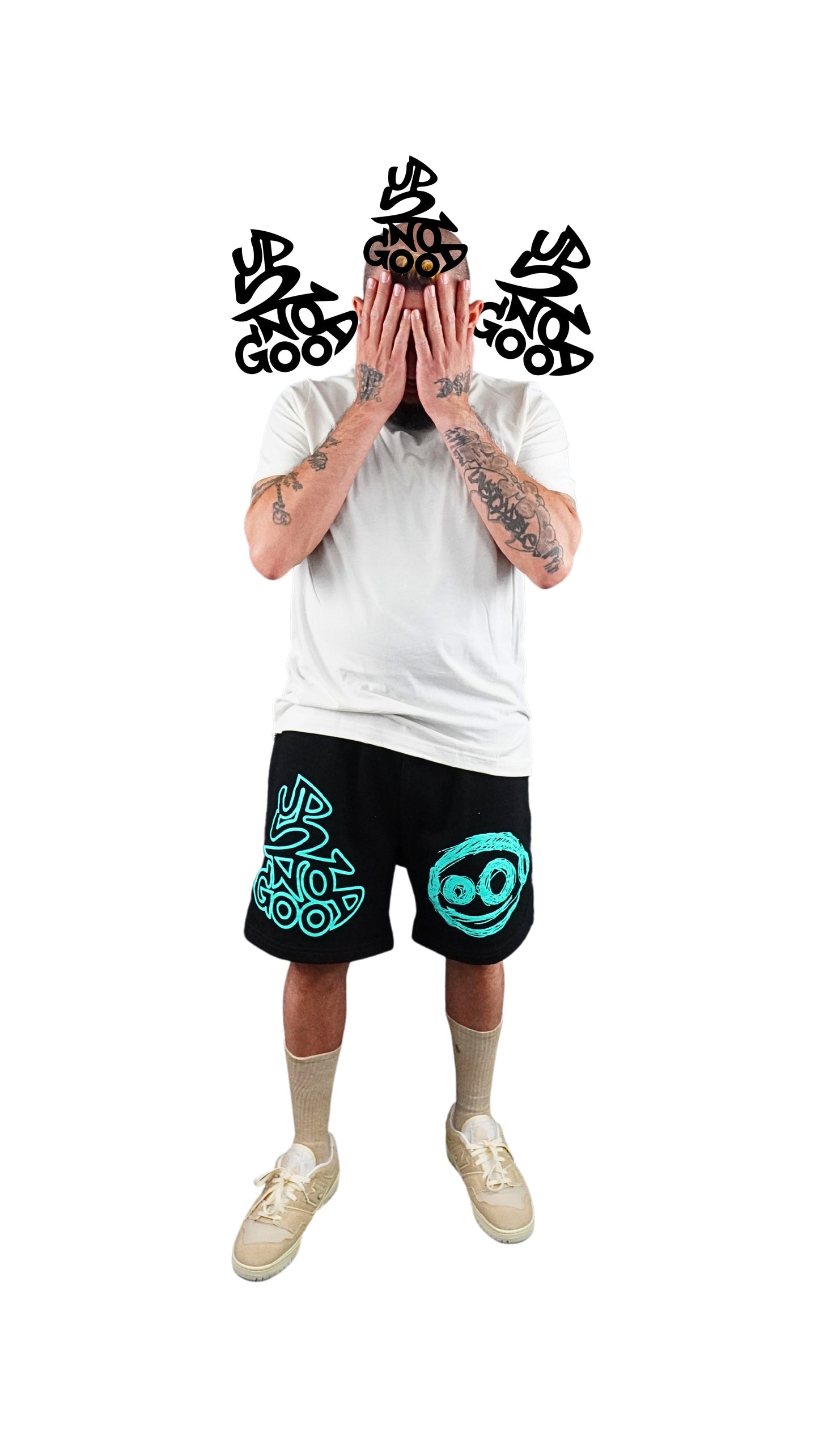 Up2NoGood Mk1 Shorts Black and Sea-Foam